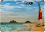 Обложка на паспорт с уголками, Берег