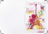 Обложка на автодокументы с уголками, Париж Винтаж