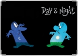 Обложка на автодокументы с уголками, день и ночь