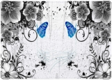 Обложка на паспорт с уголками, бабочки