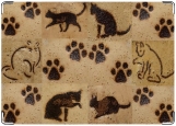 Обложка на паспорт с уголками, Кофейные кошки