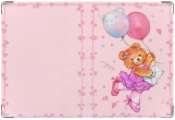 Обложка для свидетельства о рождении, Мишка - балерина