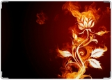 Блокнот, огненный цветок