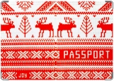 Обложка на паспорт с уголками, узоры