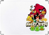 Обложка на паспорт с уголками, Angry Birds