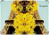 Обложка на паспорт с уголками, Париж осень