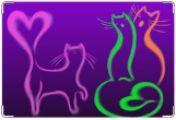 Обложка для свидетельства о рождении, цветные кошки