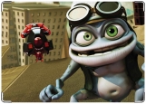 Обложка на автодокументы с уголками, Crazy Frog