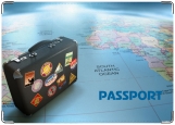 Обложка на паспорт с уголками, Travel