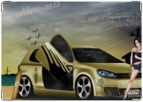 Обложка на автодокументы с уголками, Volkswagen Golf