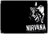 Обложка на паспорт с уголками, nirvana Kurt Cobain