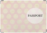 Обложка на паспорт с уголками, Горошек