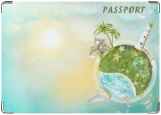 Обложка на паспорт с уголками, Загранпаспорт