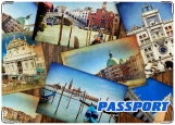Обложка на паспорт с уголками, Загран v.1.0