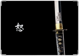 Обложка на паспорт с уголками, Самурайский меч
