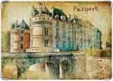 Обложка на паспорт с уголками, Замок