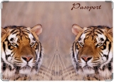 Обложка на паспорт с уголками, Тигр