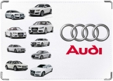 Обложка на автодокументы с уголками, Audi