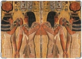 Обложка на паспорт с уголками, Нефертити и Эхнатон