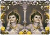 Обложка на паспорт с уголками, Кришна ребенок