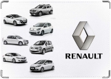 Обложка на автодокументы с уголками, Renault