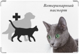 Обложка на ветеринарный паспорт, Русская красавица.