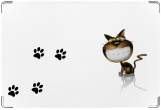 Обложка на ветеринарный паспорт, Чеширский кот