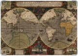 Обложка на трудовую книжку, старинная карта
