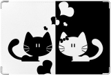 Обложка на ветеринарный паспорт, Влюблённые коты