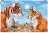 Обложка для свидетельства о рождении, тигры
