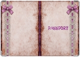 Обложка на паспорт с уголками, vintage