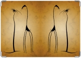 Обложка на паспорт с уголками, Жирафы на природе