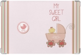 Обложка для свидетельства о рождении, My sweet girl /  Для девочки