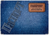Обложка на паспорт с уголками, вестерн