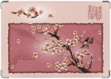 Обложка на паспорт с уголками, Сакура