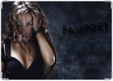 Обложка на паспорт с уголками, Девушка