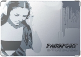 Обложка на паспорт с уголками, Девушка DJ
