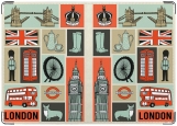 Обложка на паспорт с уголками, London