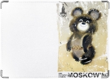 Обложка на паспорт с уголками, Олимпийский Мишка 80