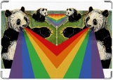 Обложка на паспорт с уголками, Funny panda