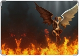 Обложка на паспорт с уголками, Ангел и демон
