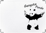 Обложка на паспорт с уголками, Gangsta Panda