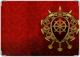 Обложка на паспорт с уголками, символ