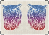 Обложка на паспорт с уголками, owl [СОВА]
