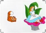 Обложка на паспорт с уголками, Alice