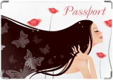 Обложка на паспорт с уголками, аромат
