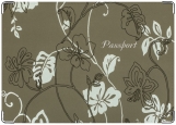 Обложка на паспорт с уголками, Цветы