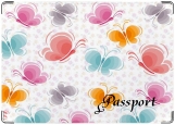 Обложка на паспорт с уголками, цветочная фантазия4