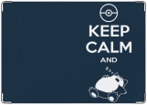 Обложка на паспорт с уголками, Keep calm and sleep