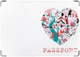 Обложка на паспорт с уголками, Лондон